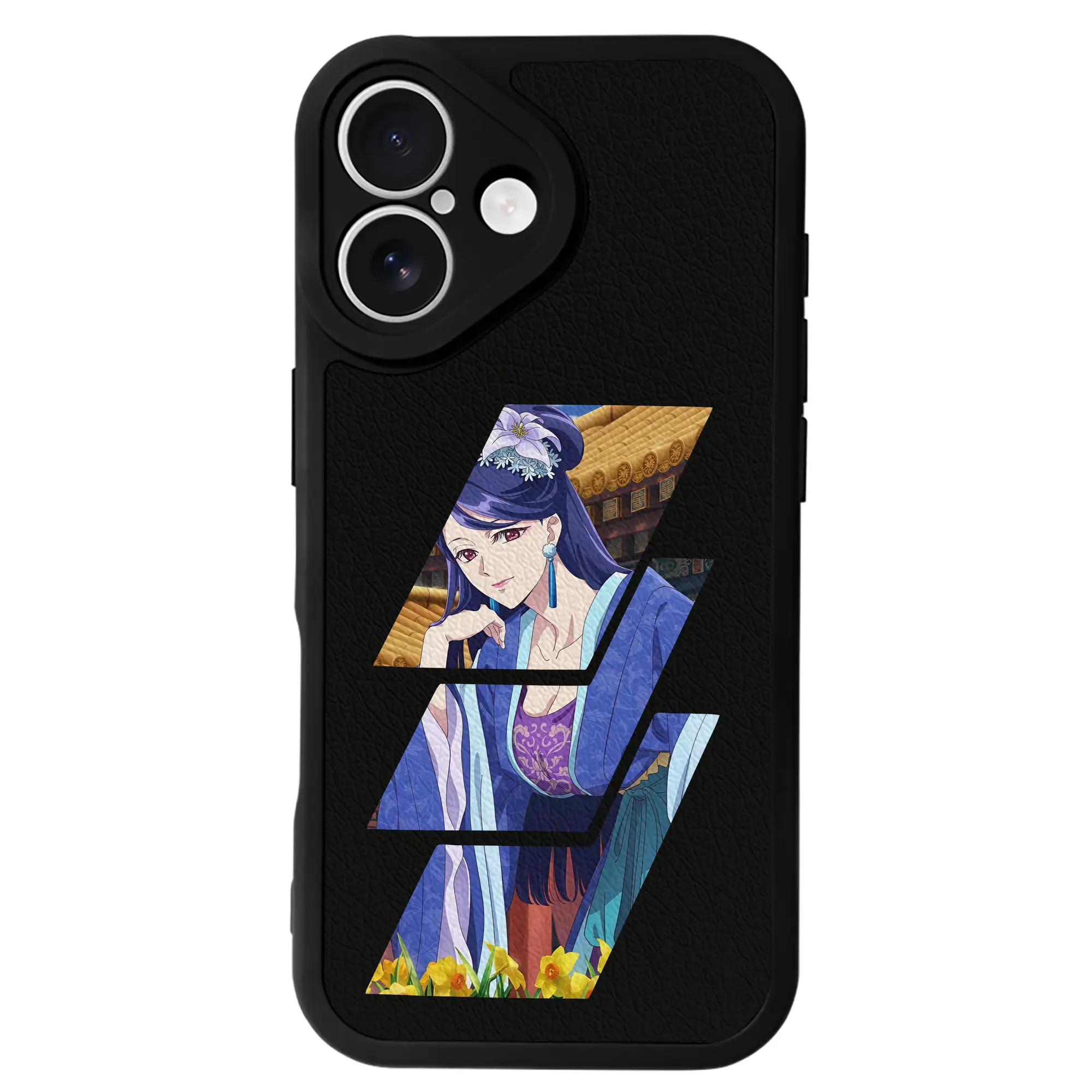 薬屋のひとりごと グッズ,梨花妃 - IPhone 16シリーズ対応 ・ シリコンスマホケース ・ レザー調 ・ 高精度フィット ・ 耐衝撃 ・ ワイヤレス充電対応 ・ 精密カット